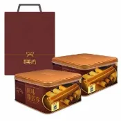 【美式賣場】美心 原味雞蛋卷448gx2盒-附提袋(香港蛋捲/中秋禮盒/年節禮盒/送禮首選)