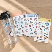 客製化獨家設計款 QQ水晶貼 轉印貼 生活語錄貼 療癒貼紙 辦公室