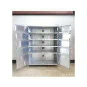 (店+)下殺💗入戶門加厚簡易鋁閤金鞋櫃防水收納大容量簡約陽臺多層防曬不銹鋼 不鏽鋼鞋櫃 落地式鞋櫃
