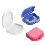 【kurumapop】牙套盒(2入)牙套收納盒 維持器收納盒 矯正器收納盒 乳牙保存盒 假牙收納盒