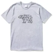 Bear Geometric 短袖T恤 灰色 幾何 熊 禮物 文青 情人 動物 設計