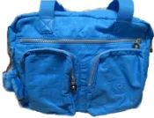 Kipling SL3010 手提袋 側背包 背面可放入行李箱的拉桿上 藍 單個