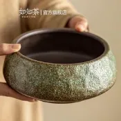【精選之家】粗陶大號茶洗家用茶渣缸陶瓷水盂筆洗杯洗茶杯收納器大容量廢水缸