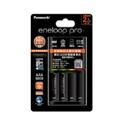 【Panasonic】國際牌 eneloop疾速智控4槽充電組(充電器+4號2入) BQ-CC55+BK-4HCCE*2