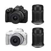 【Canon】EOS R50+RF-S18-45mm F4.5-6.3 IS STM+RF-S55-210mm F5-7.1 IS STM 雙鏡組(公司貨)