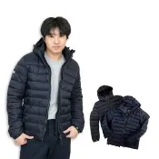 【Superdry】極度乾燥 羽絨外套 化纖外套 男外套 科技棉   連帽 羽絨衣 單拉鍊 帽可拆(9325)