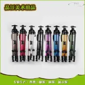 【好康免運】伸縮哲疊打手搖首題素描寫生畫板架帶水平儀鋁和斤畫架