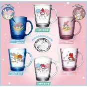7-11美樂蒂&雙子星 浮雕玻璃杯 限定造型浮雕玻璃儲存罐