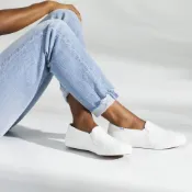 【nice】Keds DOUBLE DECKER LEATHER 質感皮革懶人鞋款 冰川白 WH59799