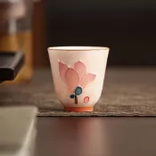 手繪釉下彩陶瓷品茗杯 功夫茶具單杯 主人杯聞香杯 客杯茶杯 茶道專用杯