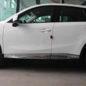 適用於MAZDA 一代馬自達CX-5 車身飾條 裝飾貼片CX5 不銹鋼亮片改裝配件 車身防撞條