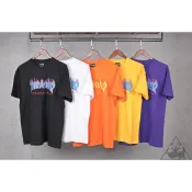 【HYDRA】18FW Thrasher Flame T-Shirt 火焰 字體 橘 黃 紫 短T【TS43】