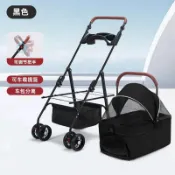 🔥打折🔥可分離可折疊寵物推車 輕便手推外出車 泰迪小型犬貓咪專用遛狗代步  寵物手推車