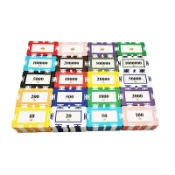 【台灣精品】定製長方形籌碼 ABS籌碼 棋牌室 德州撲克 百家樂 點餐菜牌 遊戲籌碼幣 撲克 籌碼幣