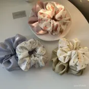 【優選精品】熱賣高品質韓係清新大腸髮圈2件套春夏新款氣質肥腸簡約紮頭髮繩頭飾機車ins日韓風 QYPN