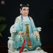 【可開發票】【免運】三茅真君茅盈茅固茅衷神像漢白玉茅山祖師爺祖師客廳佛像菩薩擺件【满额免運】