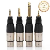【銷售冠軍】DAC解碼似新XLR卡儂平衡公母轉2.5mm4.4mm6.35mm耳機轉換頭轉接頭