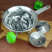 Stainless steel food mixer, vegetable and fruit masher, food