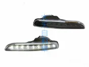 大禾自動車 燻黑殼LED 日行燈 DRL 前保桿燈 適用 保時捷PORSCHE BOXSTER 987