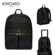 [小樹購] KNOMO BEAUCHAMP 英倫時尚15吋城市後背包-黑色(金色拉鍊)