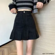 🎀2025新款🎀半身裙 高腰黑色半身裙女2024春秋冬燈芯絨百褶裙學生短裙a字包臀魚尾裙