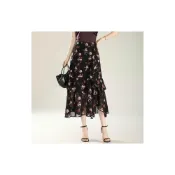 (店+)含稅 不規則碎花半身裙女夏季2026年新款中長款洋氣雪紡裙子包臀魚尾裙