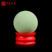 協貿國際日用品生活4館 天然螢石隨葬品夜明珠下葬喪葬陪葬祭祀用品骨灰盒前小擺件夜光球