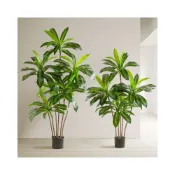 (店+)【未晚家居館】 大型落地仿真綠植高級感巴西木盆栽家居室內裝飾仿真樹龍血樹植物
