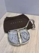 CELINE 經典牛仔丹寧LOGO肩(側)背包