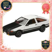 トヨタ SPRINTER TRUENO (AE86) GT-APEX 1/64 JDM改裝版 碳纖維引擎蓋 白/黑