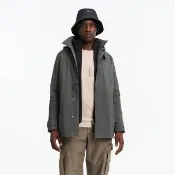 【AIGLE】男 GORE-TEX 防水透氣風衣｜AG-5A101A243 深灰綠(男外套 防水透氣外套 防潑水 Goretex 防風外套)