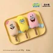 【JOLLY】喵小元 海綿寶寶系列冰淇淋寵物玩具(貓玩具 貓薄荷 藏食玩具 章魚哥 派大星)