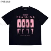 BLACKPINK周邊商品✨DEADLINE演唱會周邊t恤夏blackpink同款短袖衣服lisa穿搭tshirtAA