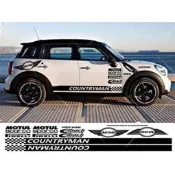 台灣現貨Mini cooper countryman 全車 拉花 線條 海拉 貼紙 個性 包膜 車貼 R60 F60