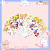 🍀栗子社🍀美少女戰士七折扇子摺疊扇演唱會應援原創周邊定製定做同款