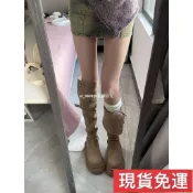 免運🚚 現H🔥【】新款厚底增高長筒瘦腿靴女兩穿翻折厚底長筒靴子女2025年秋冬季新款瘦瘦靴粗跟過膝騎士靴女