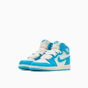 【NIKE 耐吉】運動鞋 籃球鞋 中大童 童鞋 JORDAN 1 RETRO HIGH OG PS 北卡藍 白藍色(FD1412402)