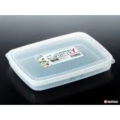 asdfkitty*日本製 NAKAYA薄扁型保鮮盒-1L-可微波-冷凍.冷藏.分裝.肉類.魚.蝦.蔬菜-日本正版商品
