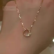 🌹 臺灣出貨 🌹新款星月 項鍊 飾品女輕奢小衆高級感日月星辰 吊墜 鎖骨鏈 送女友禮物