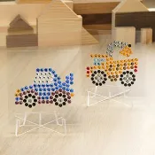 Rhinestone Craft跑車/抓豆車水鑽裝飾DIY材料包