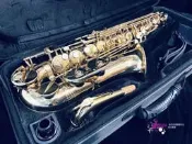 【現代樂器】已售出！59折託售！9成新 中古二手 Jupiter JAS-500Q Alto Sax 金漆 中音薩克斯風