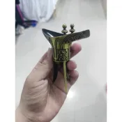 仿青銅器爵杯酒杯 敬神酒杯 宴王用品 點心宴 神明祝壽 古味擺件