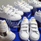 現貨✅出清特價 【Koreasha韓國代購】Adidas Stan Smith 金標魔鬼氈