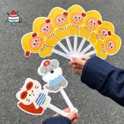卡通異形摺疊小扇子 便攜七折扇 夏日清涼小扇子 SH136