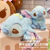 SKALO-［趴睡史迪奇娃娃］上海迪士尼 史迪奇 背包 玩具 娃娃