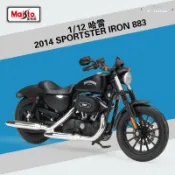 天天優選百貨 【現貨免運】美馳圖1:12哈雷硬漢 2014 SPORTSTER IRON 883仿真摩托車模型擺件