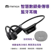 💥免運💥 一年保固 只換不修【米覓 mimax】智慧數顯骨傳導 藍牙耳機 IPX8 防水 游泳耳機 防汗 運動耳機 5
