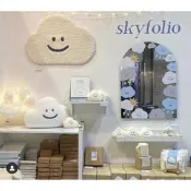 推薦 韓國文創 skyfolio 雲朵支架 錢bao 杯子 地墊 枕頭  雲朵筆記本 skyfolio雲朵吊飾 手