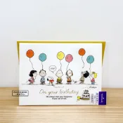 MOMOWOOモモウゥ｜日本 SNOOPY 立體生日卡片