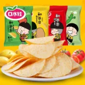 ✨ 新品特惠 口水娃薯片馬鈴薯條膨化零食品整箱批發多規格